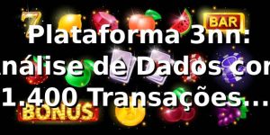 📊 Plataforma 3nn: Análise de Dados com 1.400+ Transações (2026)